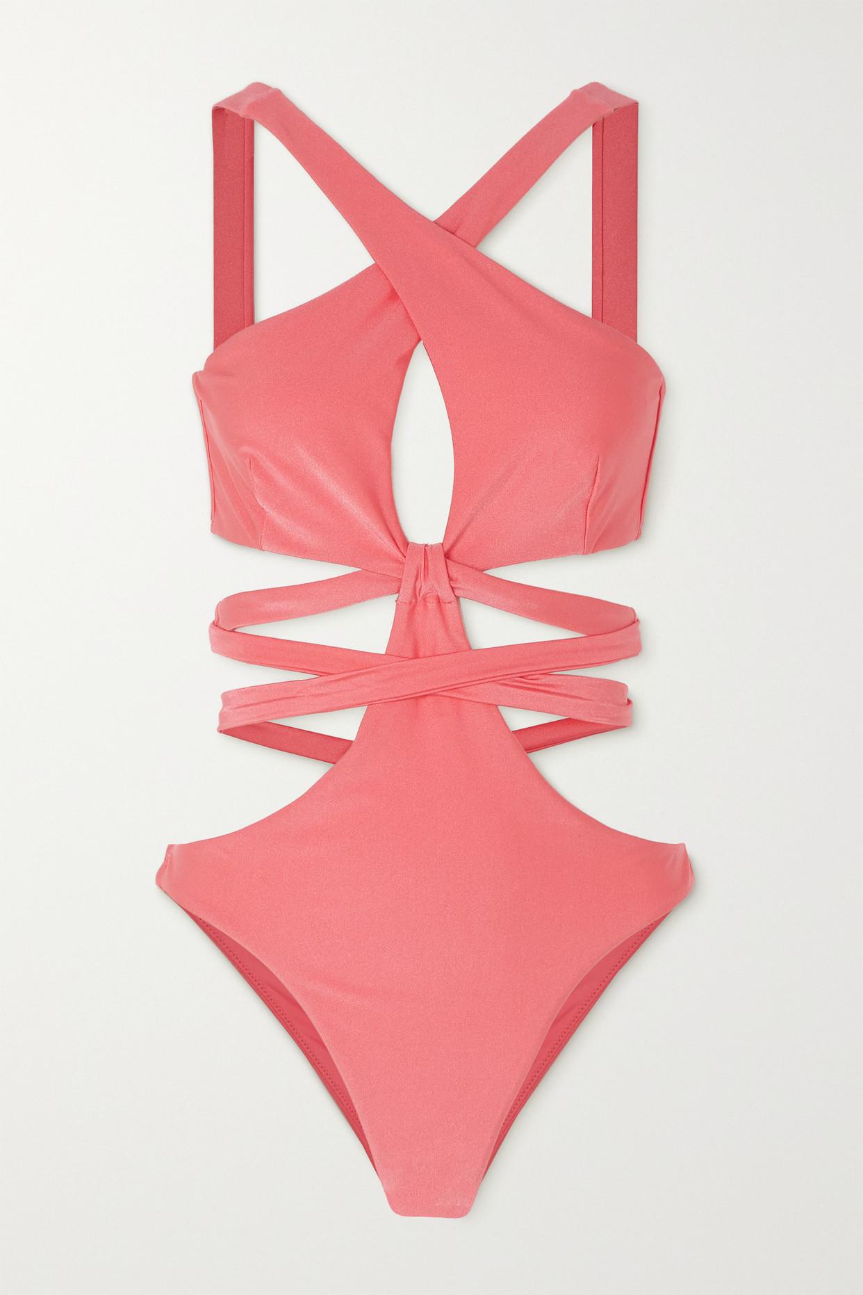 Cult Gaia Atiana Cutout Swimsuit in Pink | Lyst UK