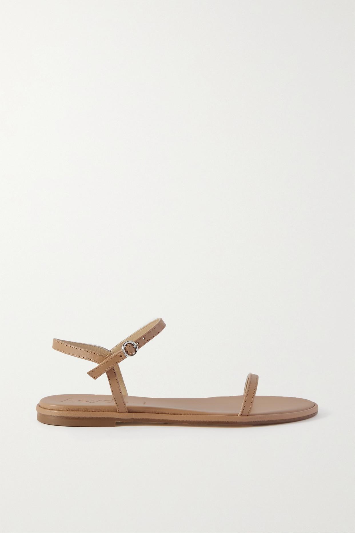 Aeyde Nettie Leather Sandals in White | Lyst