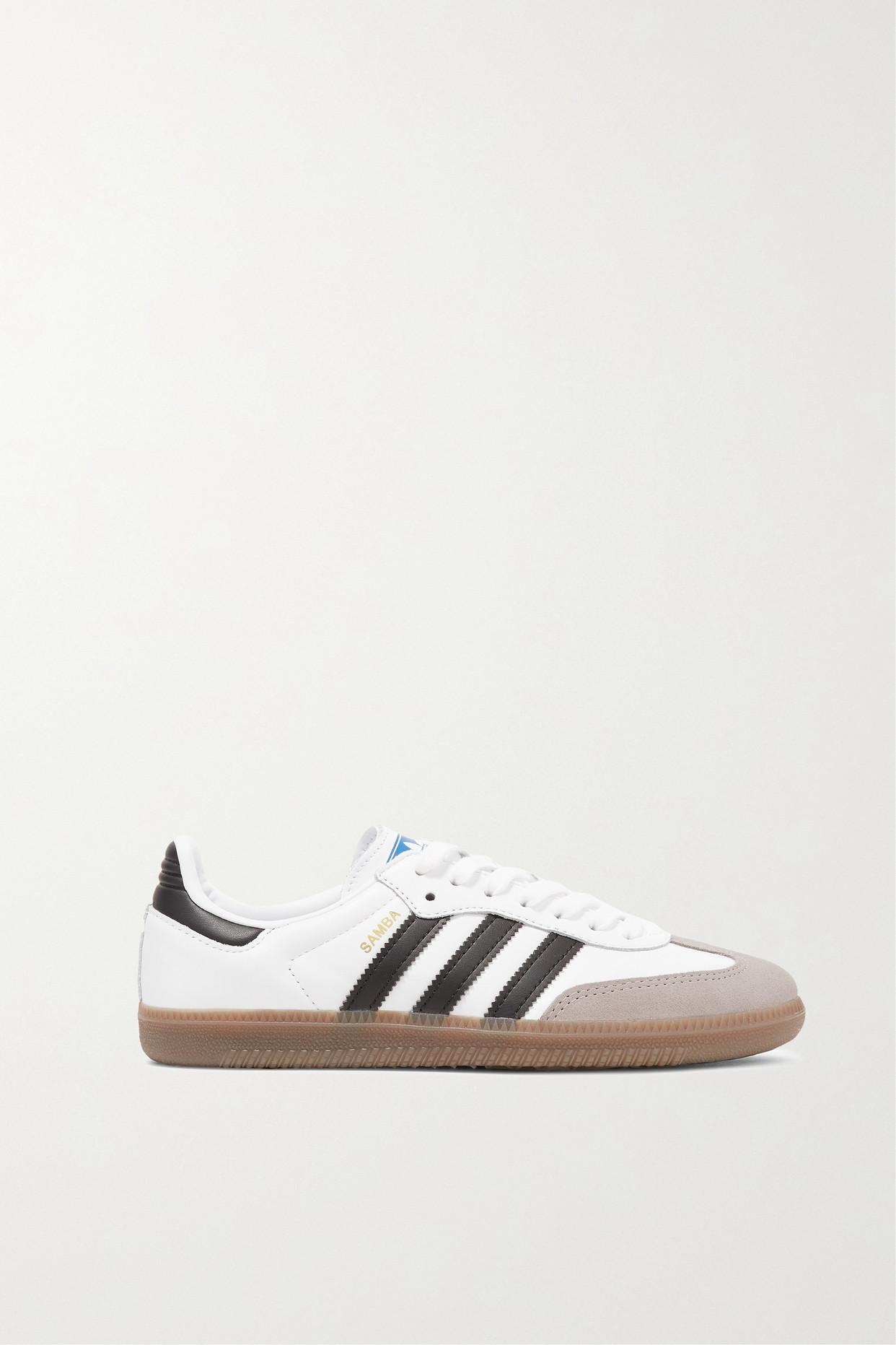 adidas Originals Samba Og Leather And Suede Sneakers in White | Lyst