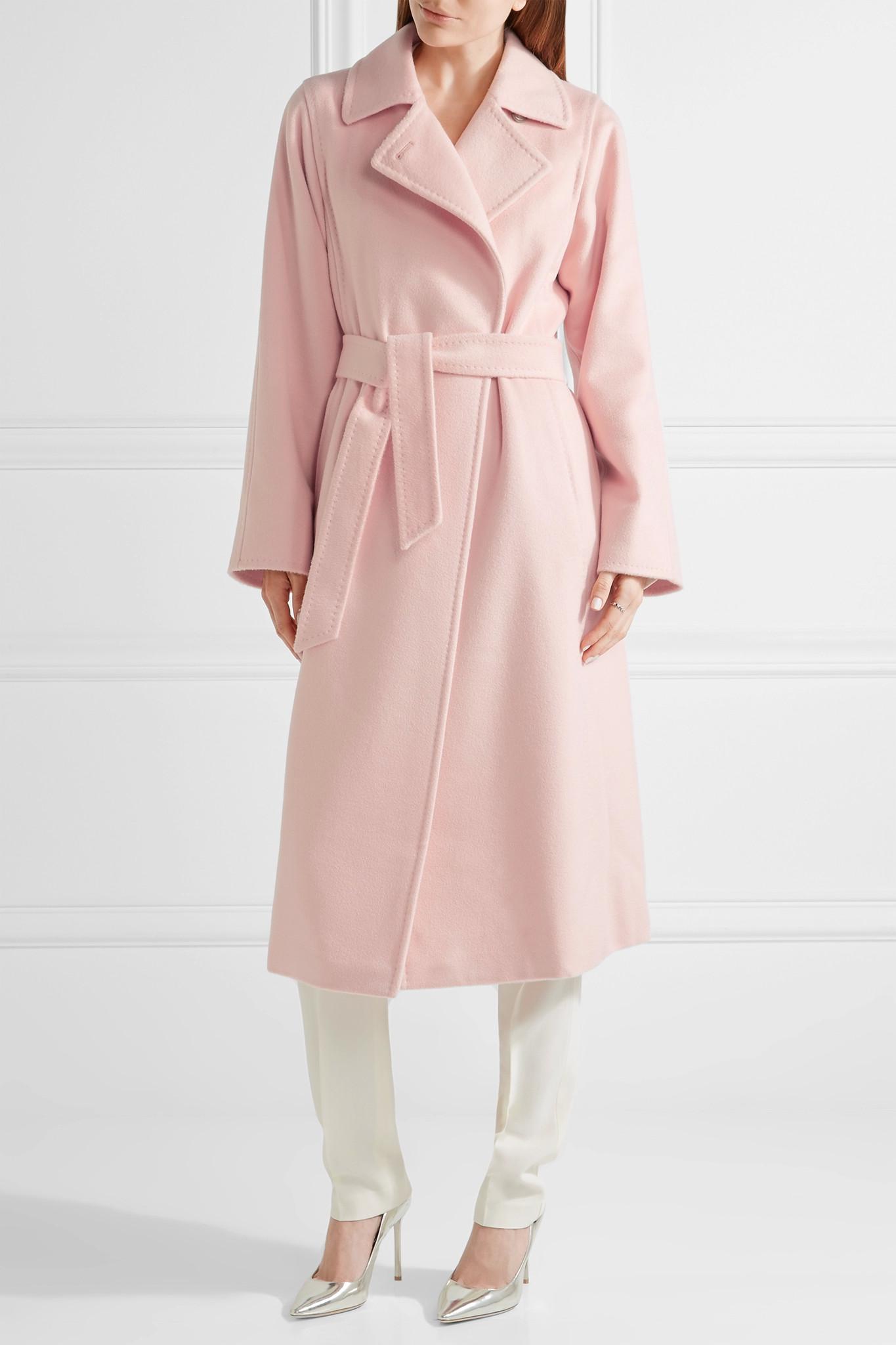 pink max mara coat