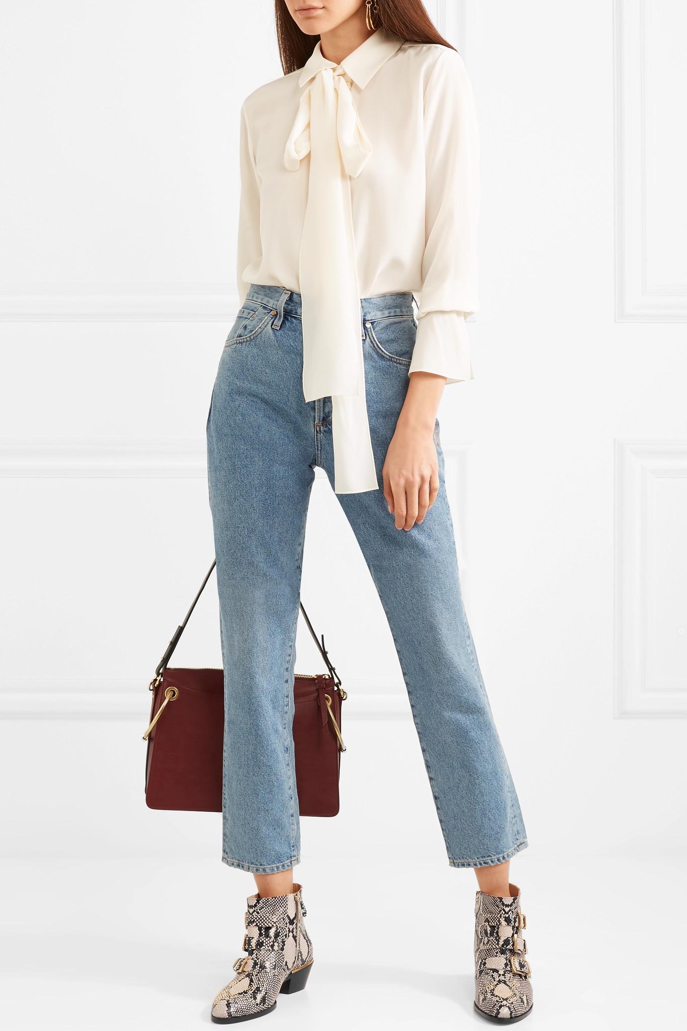 chloe susanna python boots