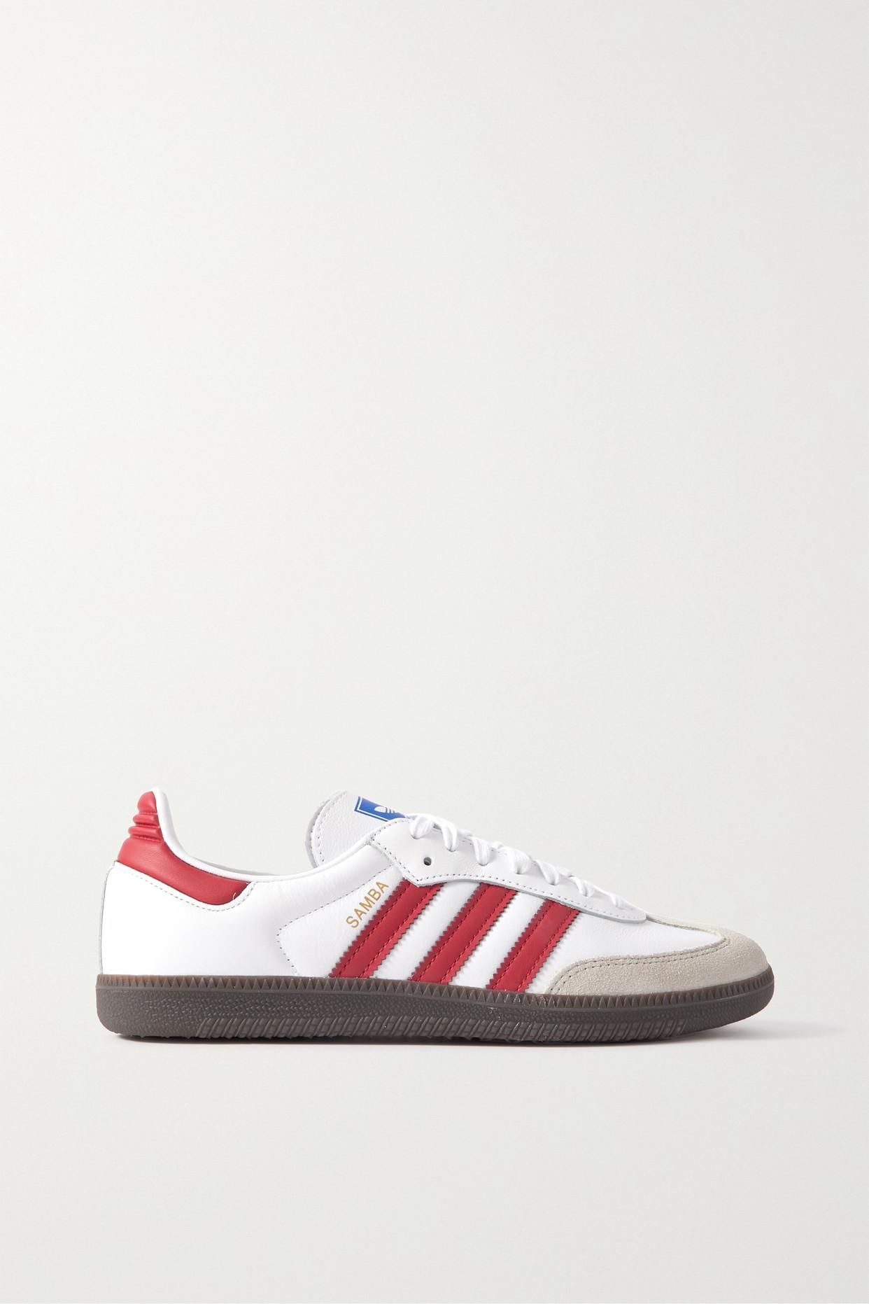 adidas Originals Samba Og Leather trimmed Suede Low top Sneakers
