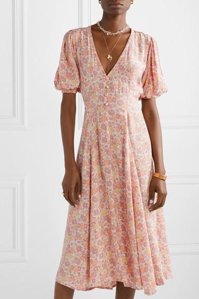 faithfull delia midi dress
