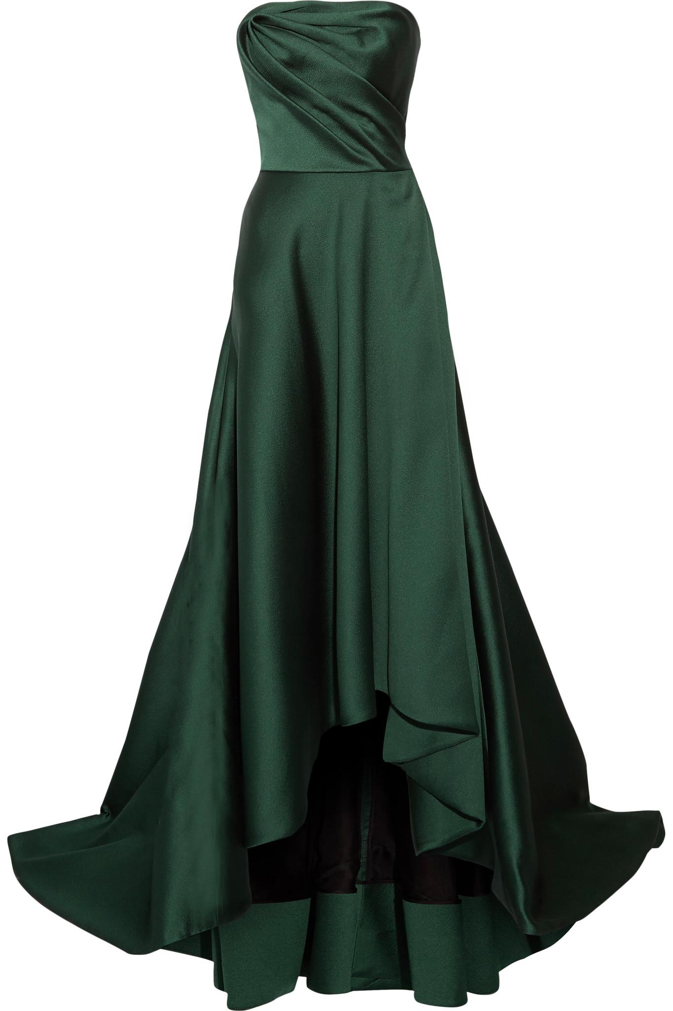 jason wu green silk dress