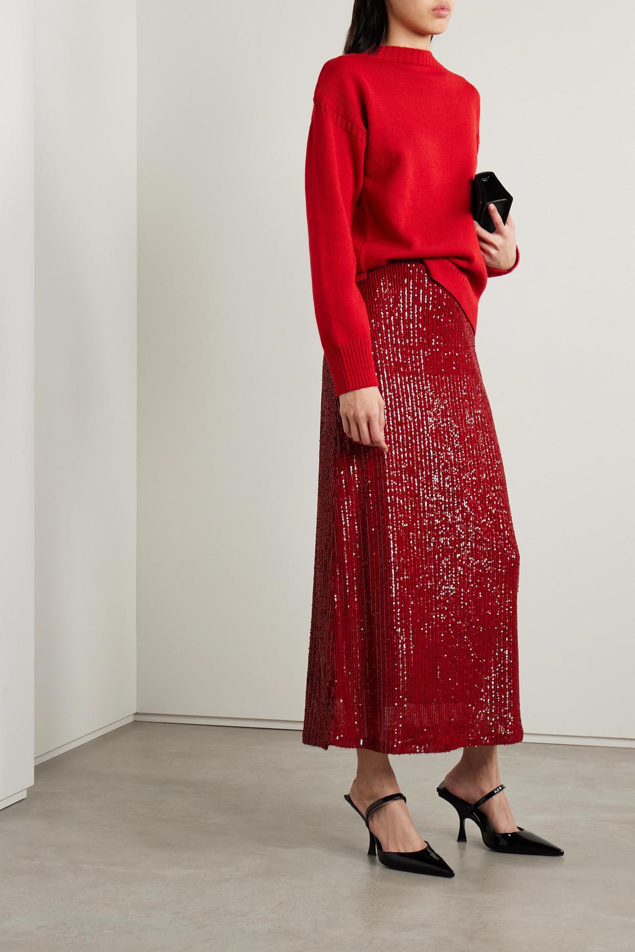 Sequin tulle maxi skirt cheap