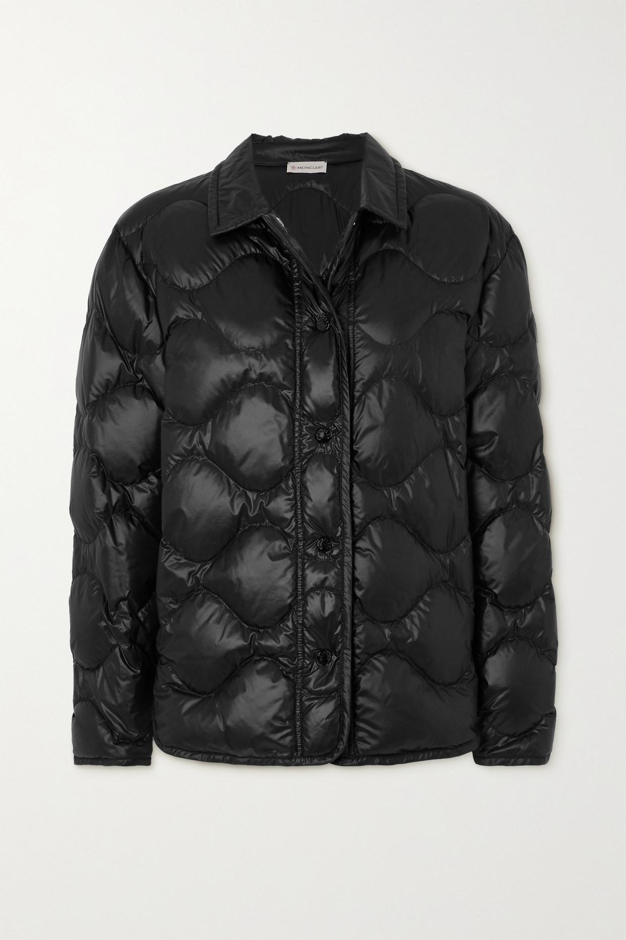 Moncler Quilted Shell Down Jacket in Black Lyst UK