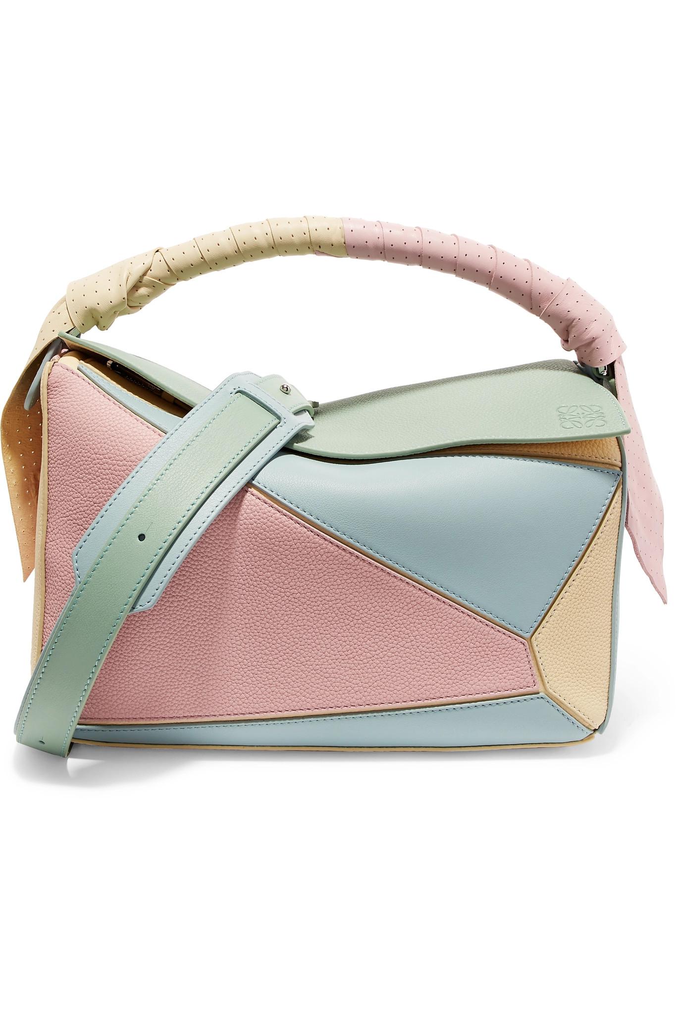 Colorblock Crossbody Bag - Pastels