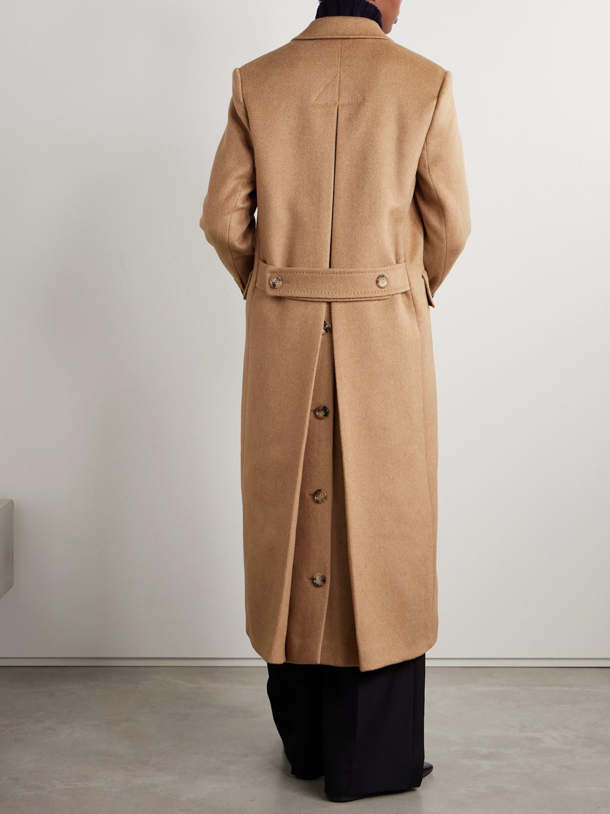 Max Mara Fungo Double-Breasted Camel Hair Coat in Natural | Lyst