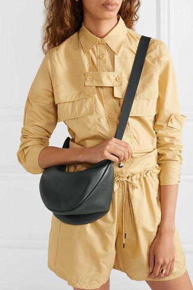 The Row LARGE Grained Leather Banana Bag Slouchy Bag old 