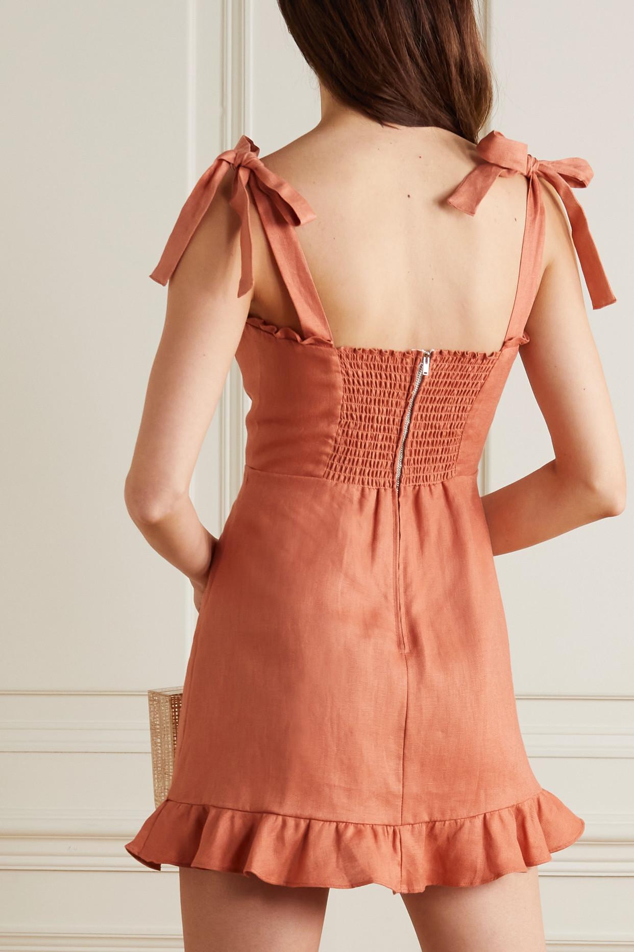 desiree ruffle mini dress