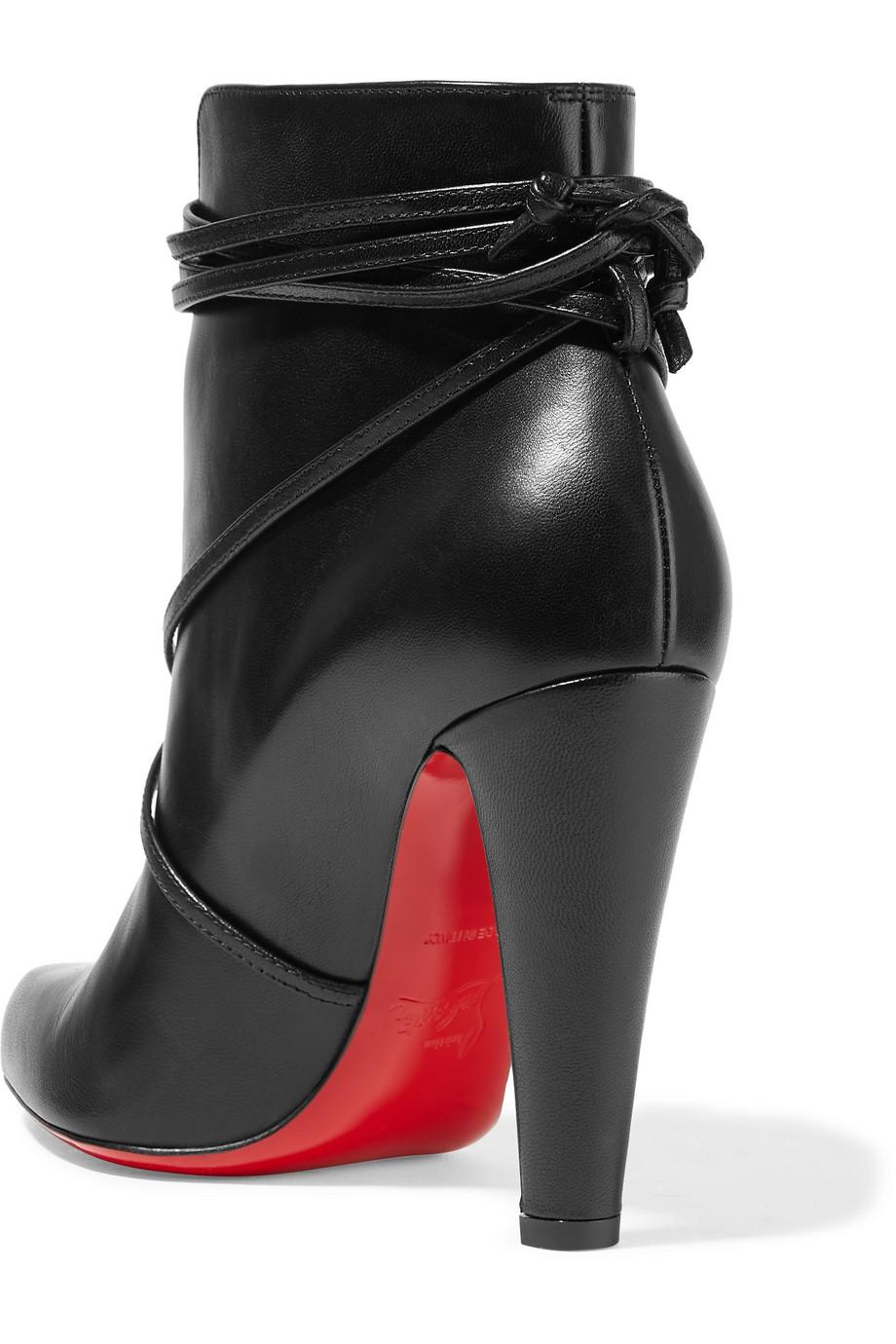 louboutin boots with zipper