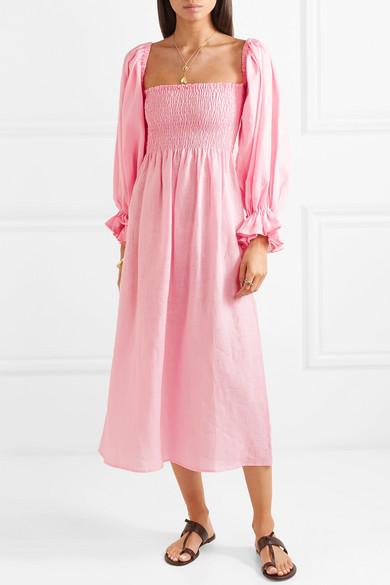 sleeper atlanta dress white