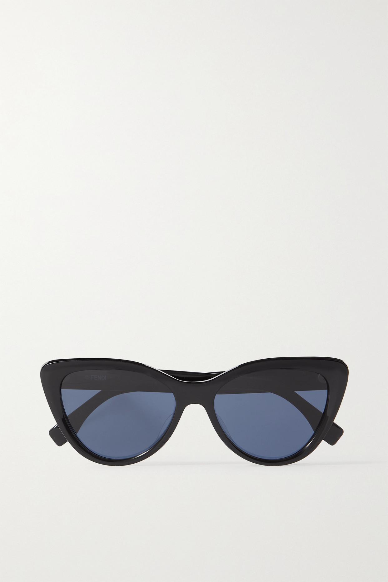 Fendi Cat-eye Acetate Sunglasses in Blue | Lyst