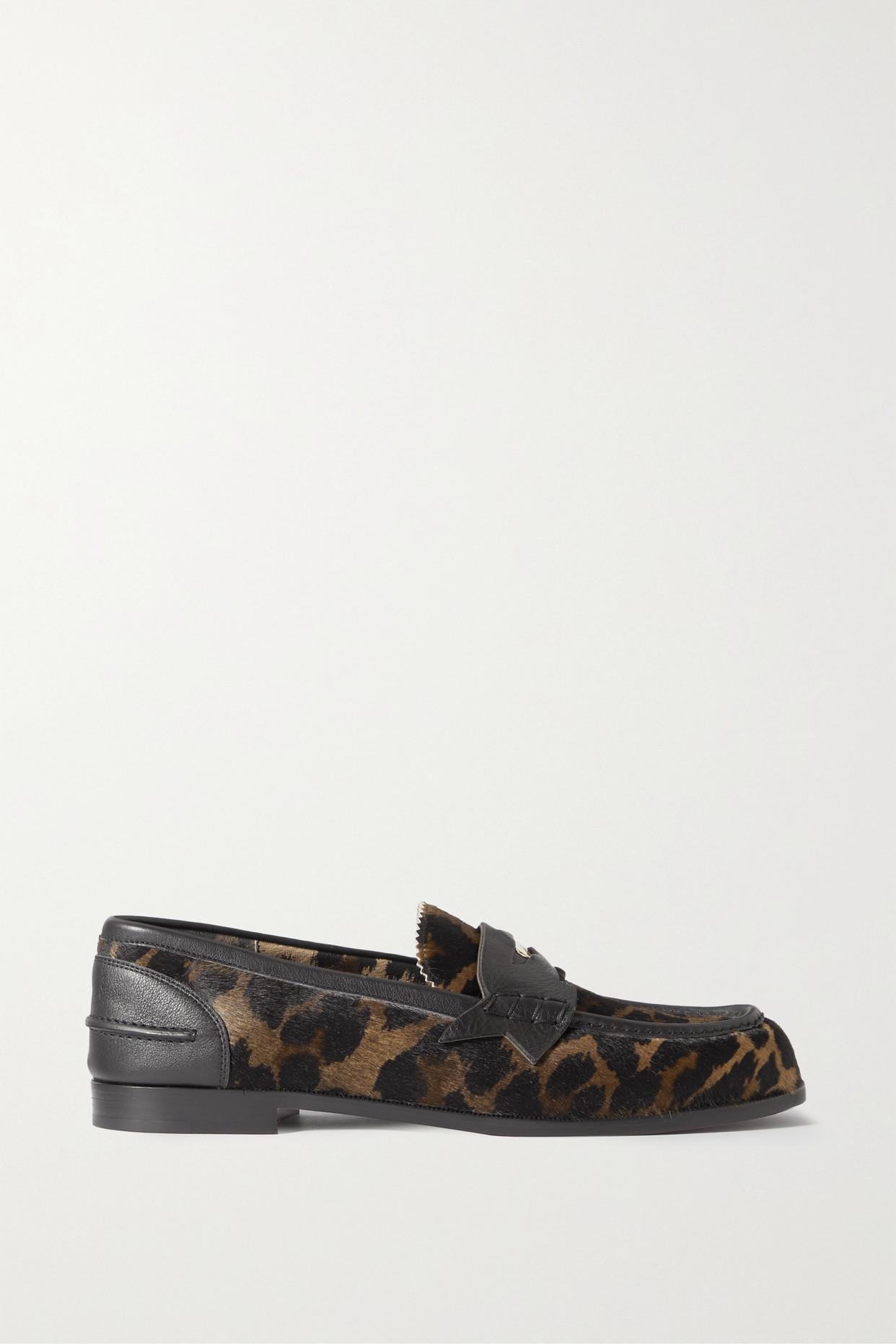 Christian Louboutin Penny Donna Embellished Leather trimmed