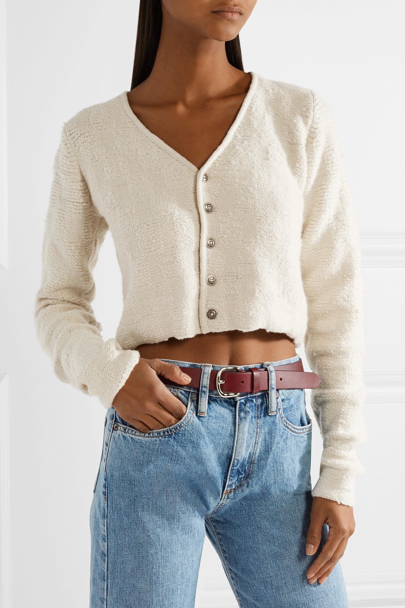 cropped cashmere cardigan