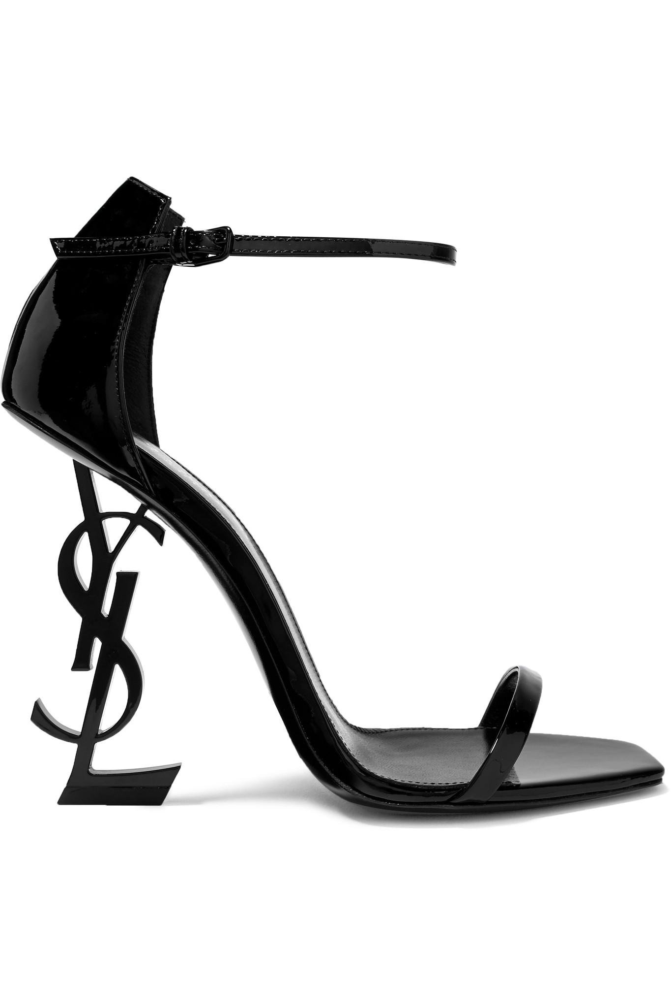 Saint Laurent Opyum 110 Sandals in Black | Lyst