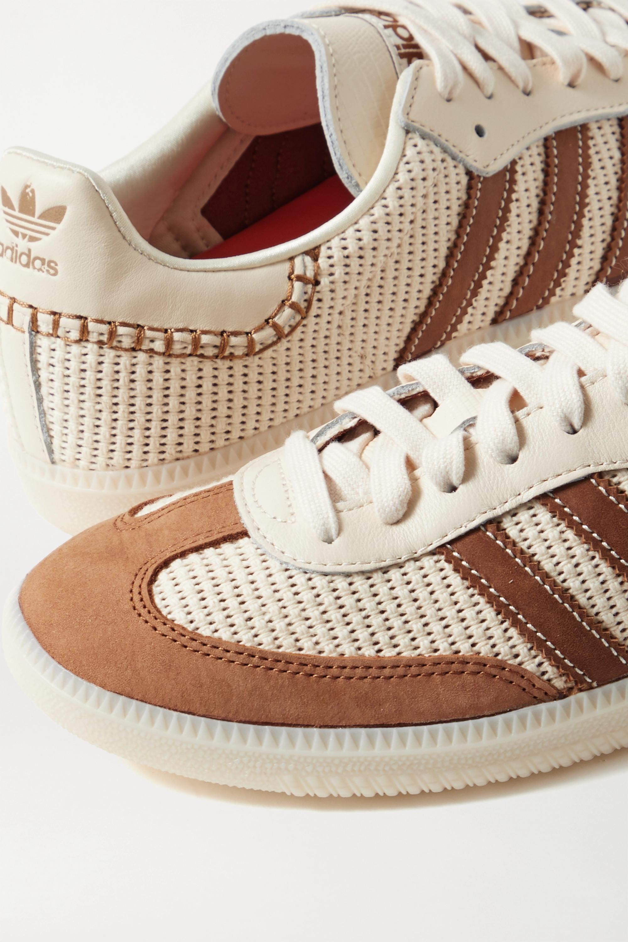 adidas Originals + Wales Bonner Samba Suede, Leather And Mesh Sneakers |  Lyst
