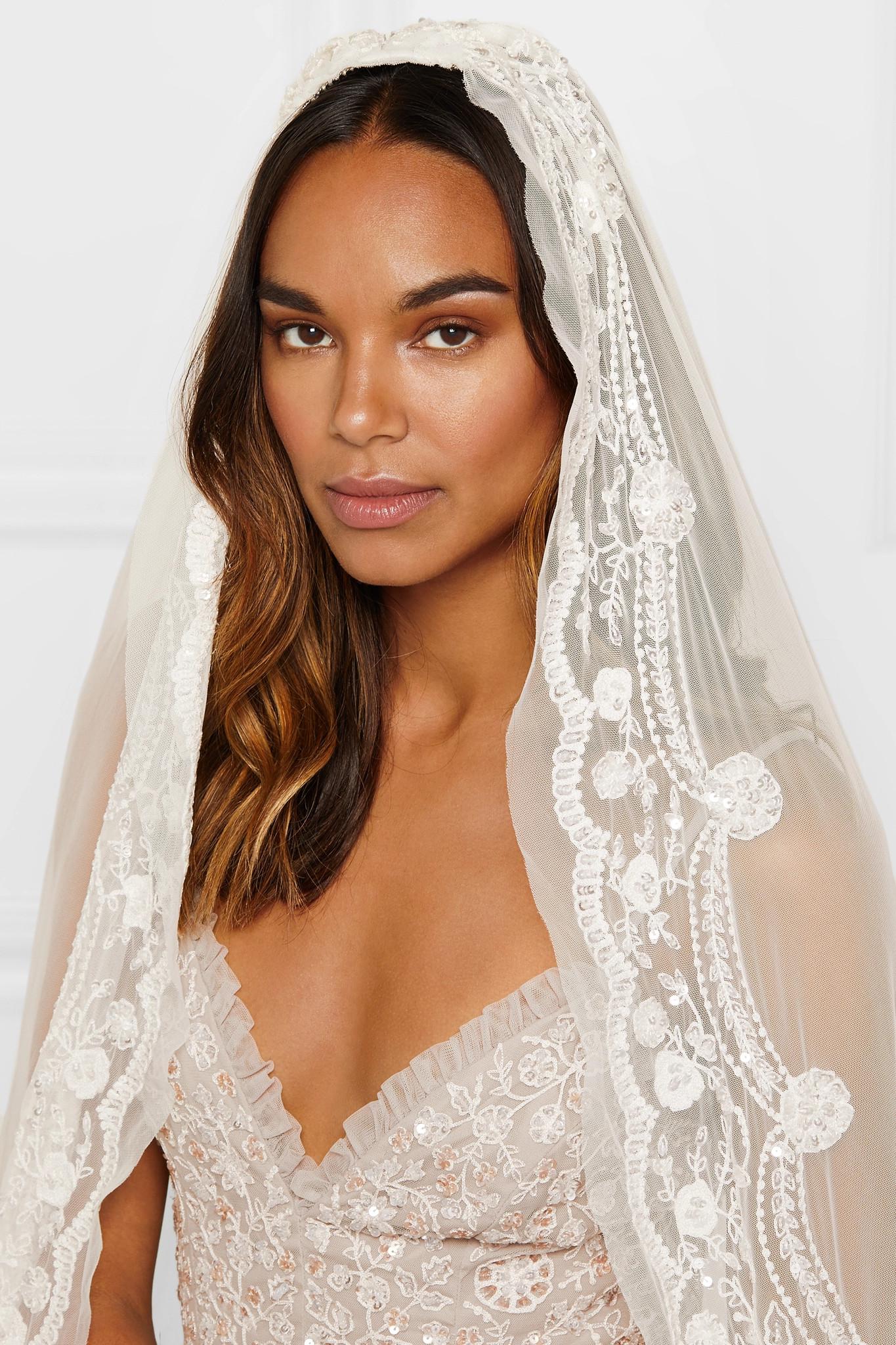 needle and thread veil