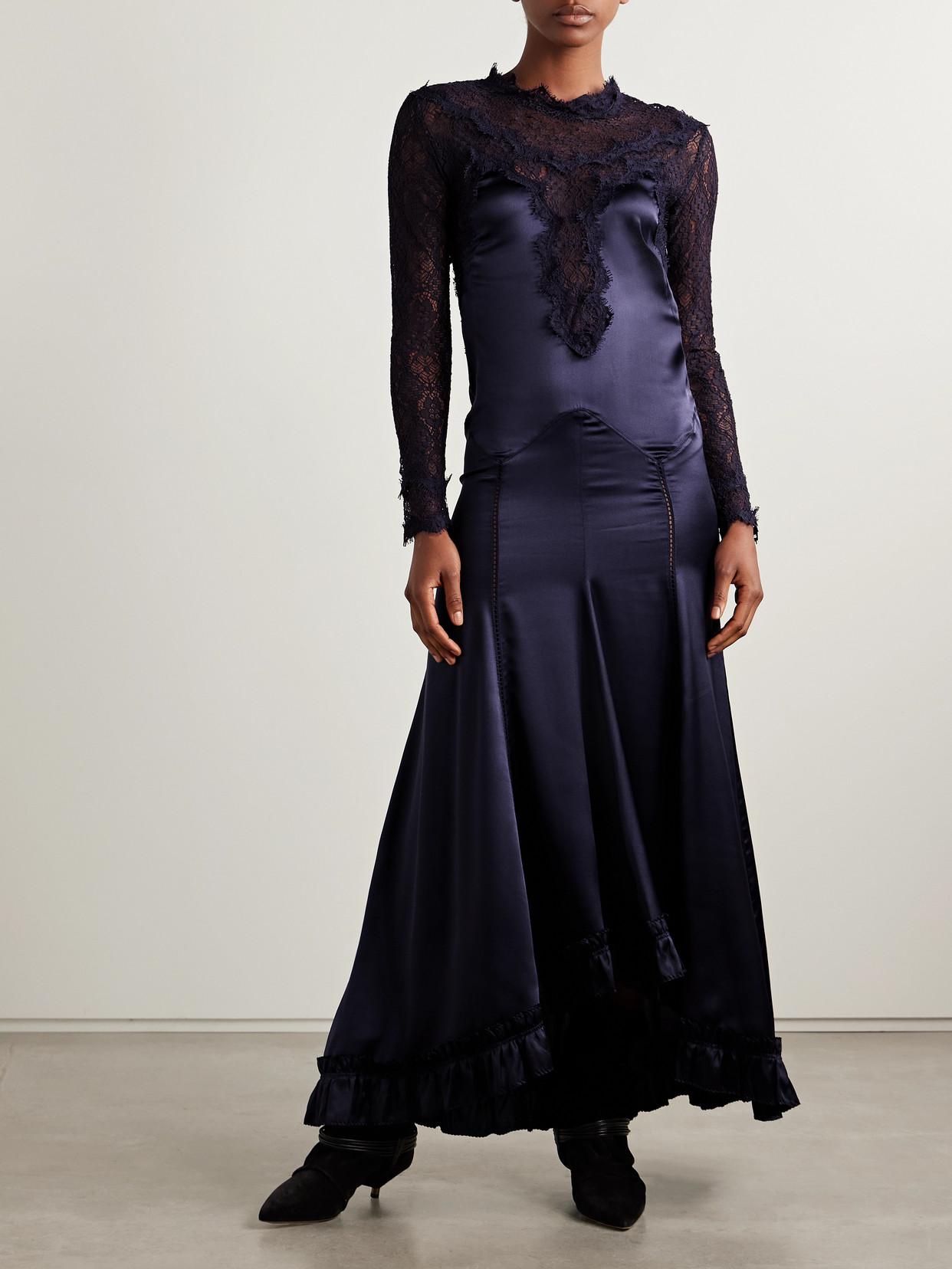 isabel marant blue lace dress Isabel Marant toile Paule Dress