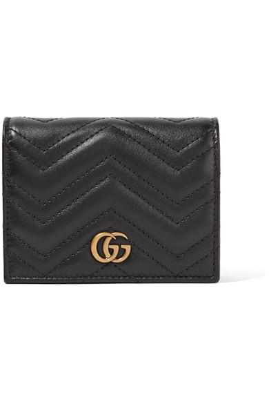 Gucci Gg Marmont Small Quilted Leather Wallet in Black - Save 27% - Lyst