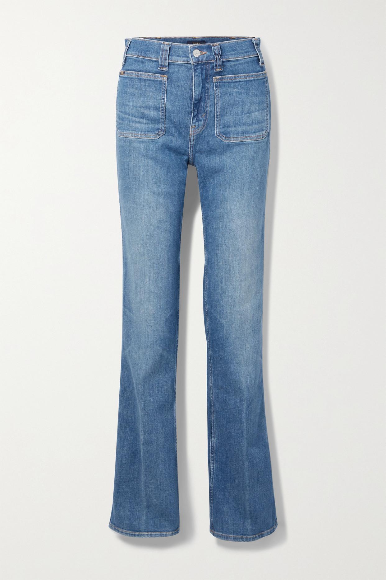 Polo Ralph Lauren Jenn High-rise Flared Recycled Jeans in Blue | Lyst ...
