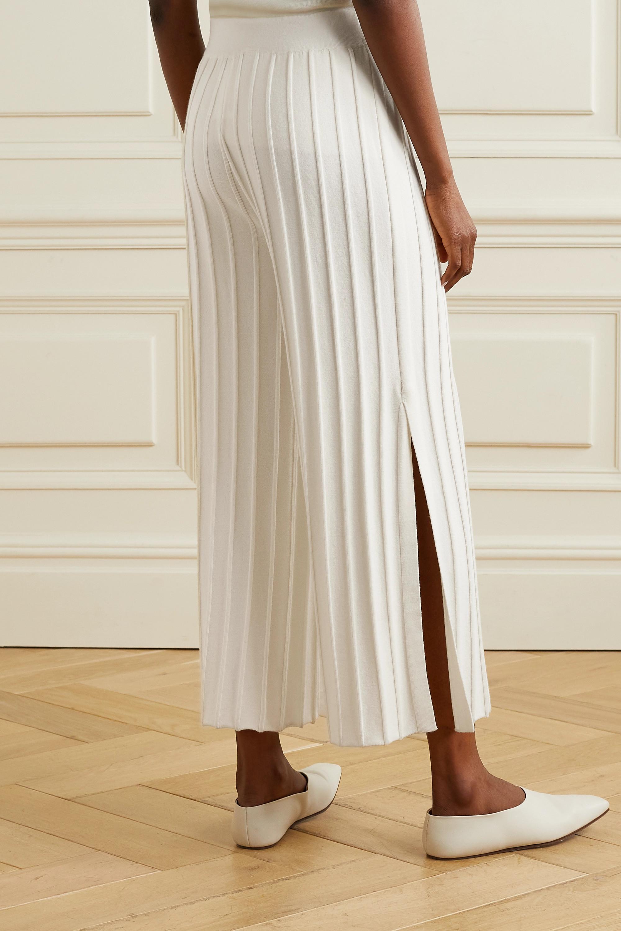 Theory Ribbed Merino Wool Wide-leg 