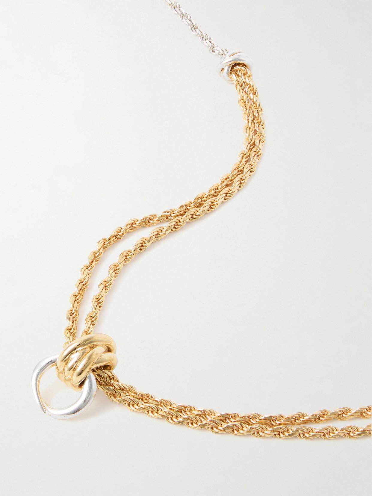 【送料&関税込】Bottega Veneta Necklace BOTTEGA VENETA Chunky Chain Necklace in Sterling Silver
