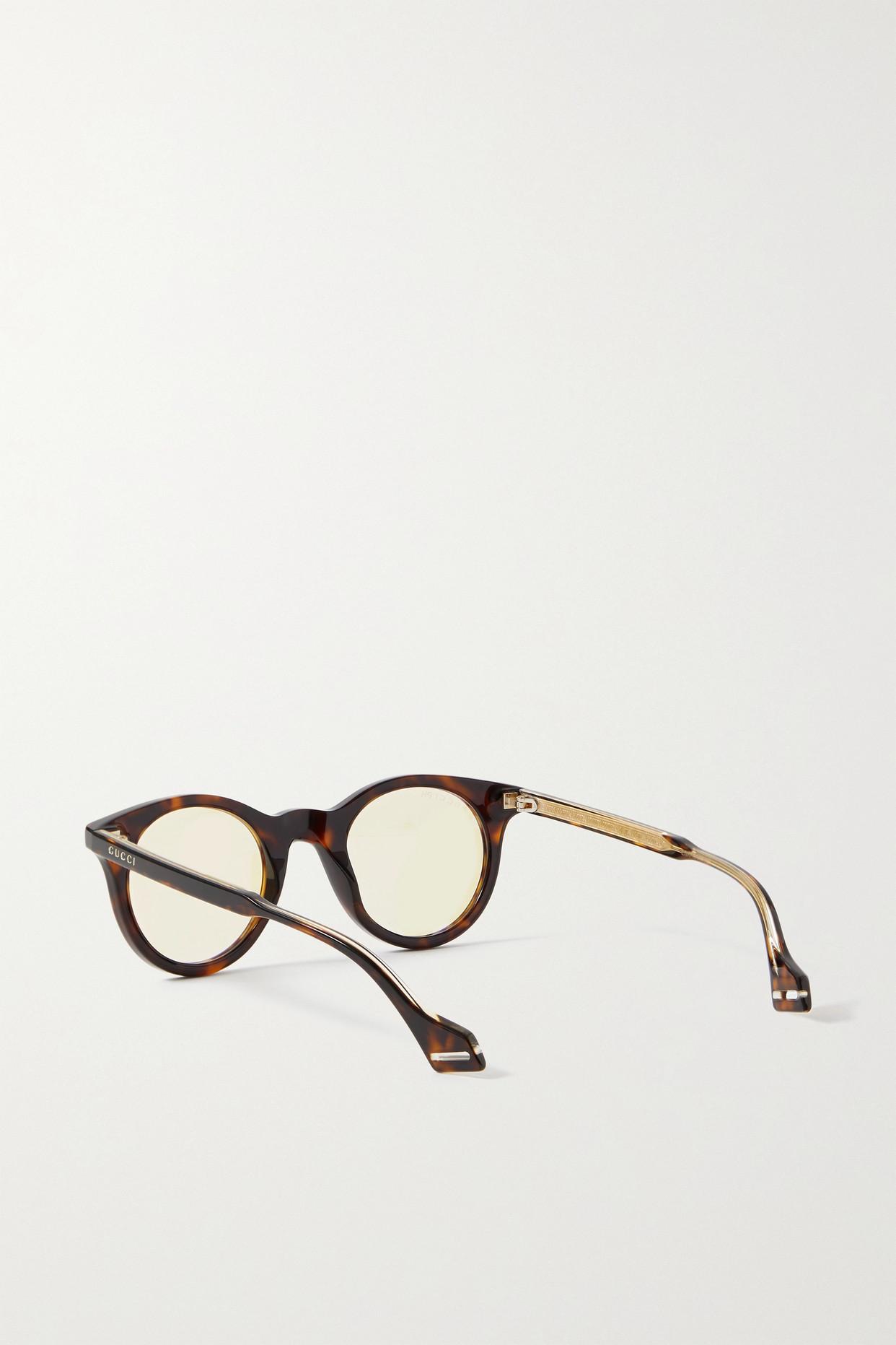 Gucci Round-frame Tortoiseshell Acetate 