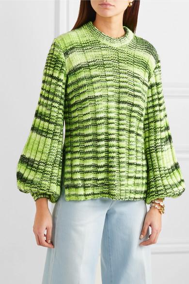 Green balloon shop sleeve jumper