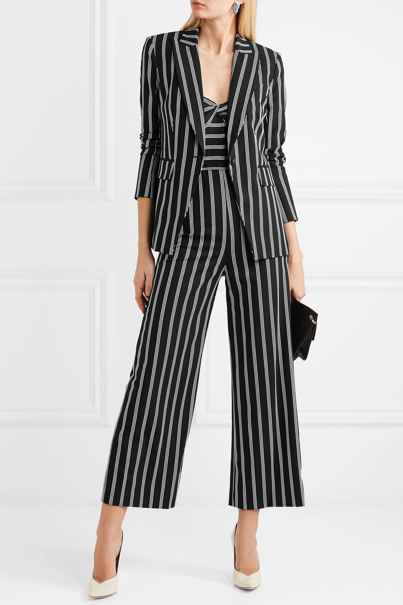 veronica beard striped blazer