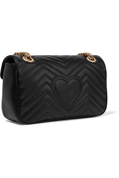 Gucci Shoulder Bag Gg Marmont Small Size In Matelass Leather