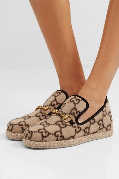 Gucci jordaan wool best sale loafer