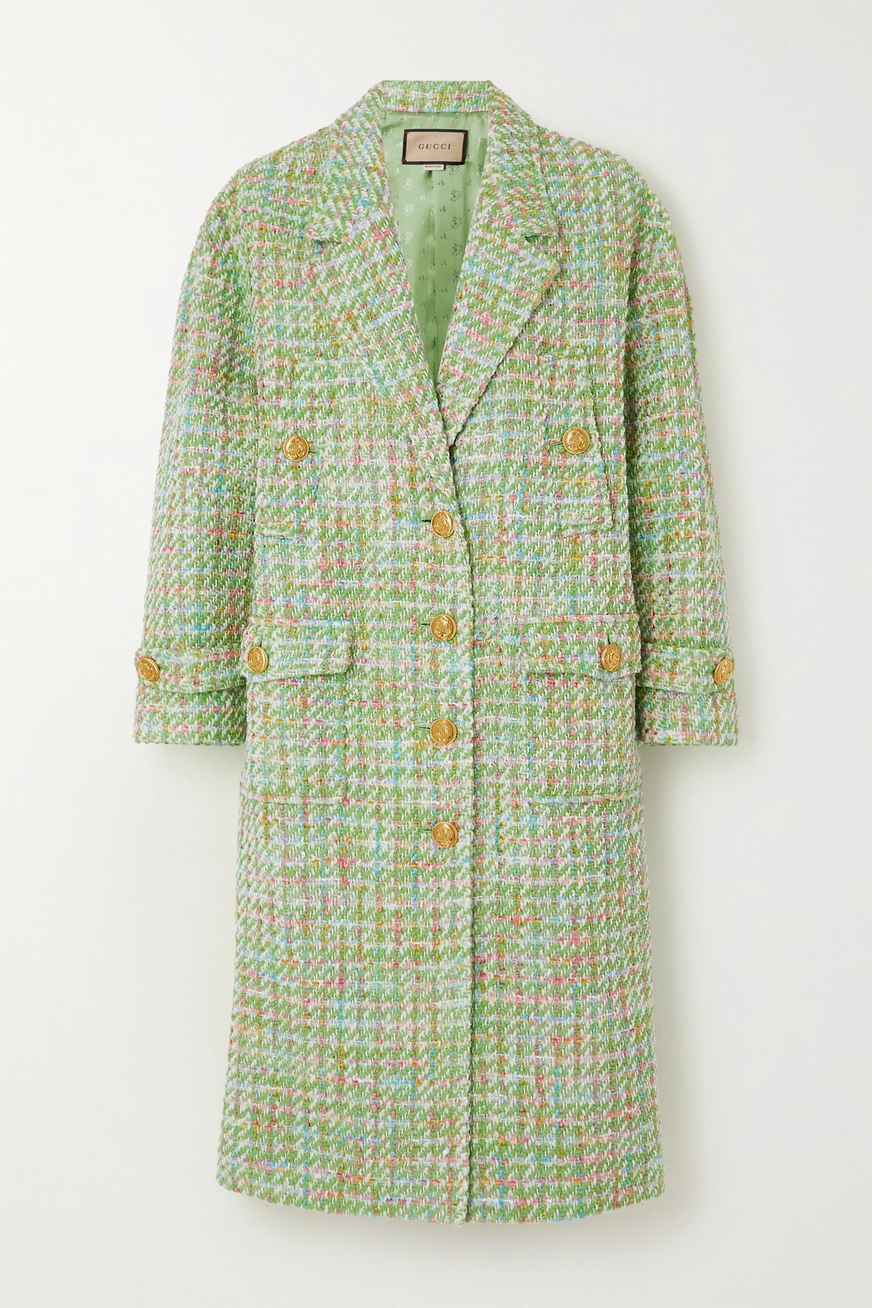 Green sales gucci coat