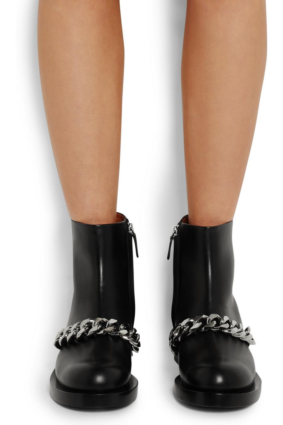 givenchy boots with chain