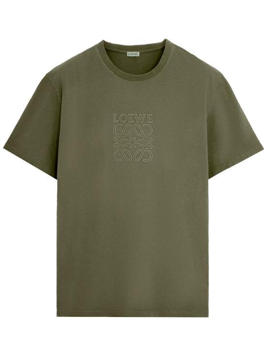 【関税&送料込】Loewe Loewe T-Shirt Loewe Relaxed fit T-shirt in cotton China Blue