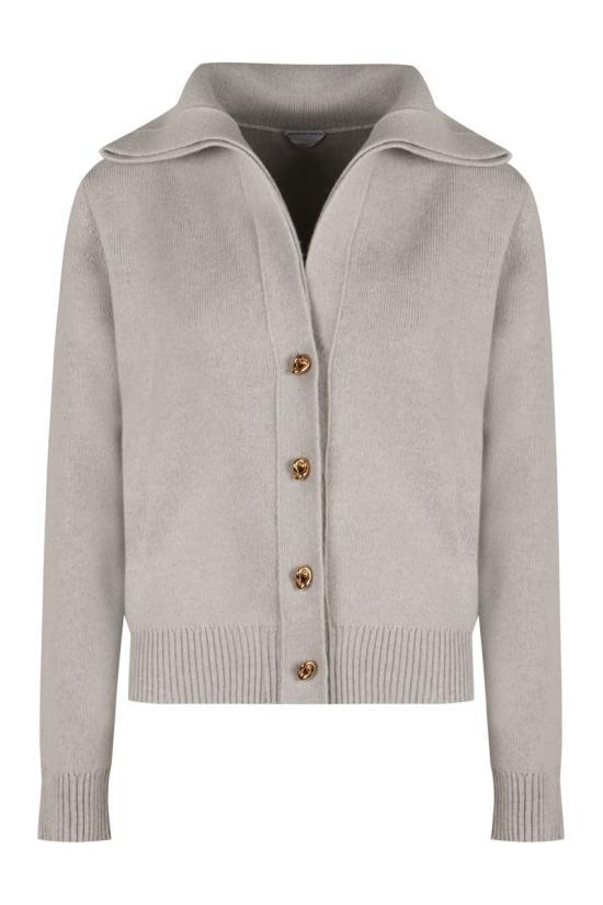 ジャケット BOTTEGA VENETA Black Wool Blend Cardigan Bottega Veneta - Wool cloth jacket black - The Corner