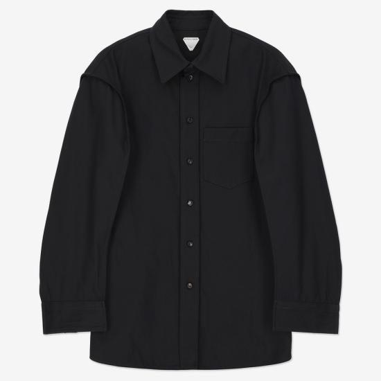 関税込み Bottega Venata QUILTED キルト オーバーシャツ シーソルトキルティング コットン オーバーシャツ| Bottega