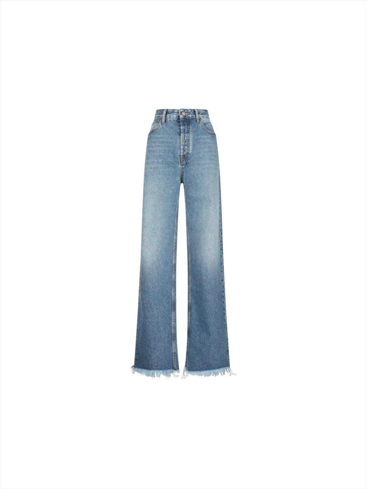 デニム・ジーパン ALESSANDRA RICH JEANS (FABX4057F4522 1964) LOW WAIST BAGGY JEANS – Alessandra Rich