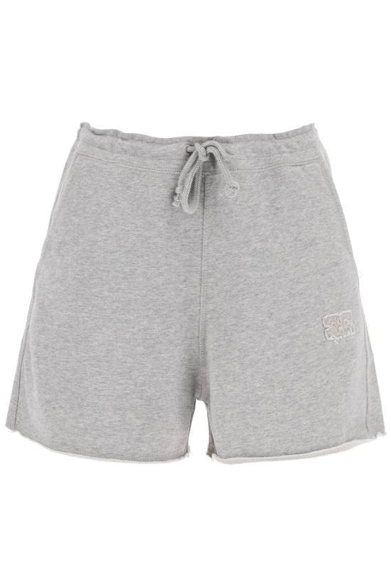 【送料&関税込】Ganni Yarn Dyed Striped Shorts Barbados Cherry Red Stripe Cotton Shorts | GANNI US
