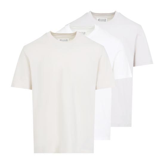Tシャツ・カットソー MAISON MARGIELA Women Tunic Tops S51NA0105M20088 102 OFF WHI Maison Margiela - Embroidered Logo T-Shirt | HBX - Globally