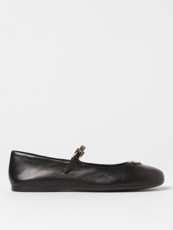 フラットシューズ Prada Double strap ballet flats Prada Mesh Double Buckle Ballet Flats - Bergdorf Goodman