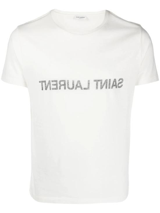 ★【SAINT LAURENT】★SHORT-SLEEVED ROUND NECK T-SHIRT.S★ Saint Laurent T-Shirt | Saint Laurent | YSL US