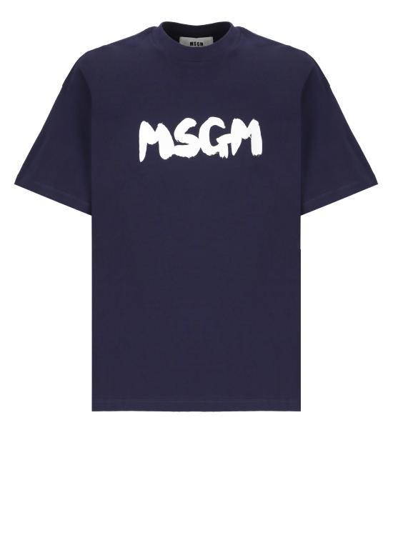 MSGM｜SHORT-SLEEVED ROUND NECK T-SHIRTS (3440MM520 23700 2000MM500_200002_01_01_600x600
