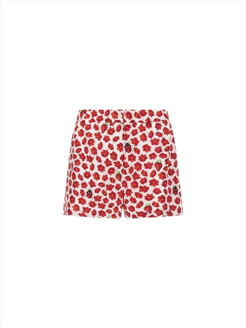 ショートパンツ VERSACE Woman Short Red 10189481A13649 5W690 VERSACE: Short woman - Red | Versace short 10189481A13649