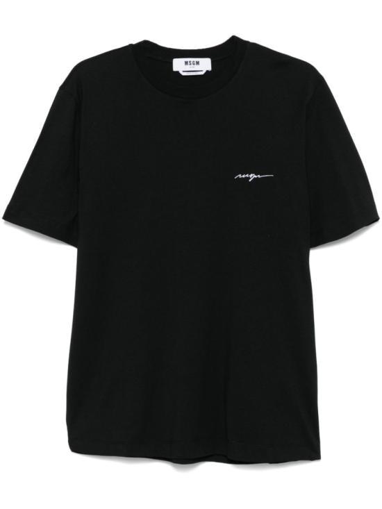 MSGM｜SHORT-SLEEVED ROUND NECK T-SHIRTS (3440MM520 23700 2000MM500_200002_01_01_600x600