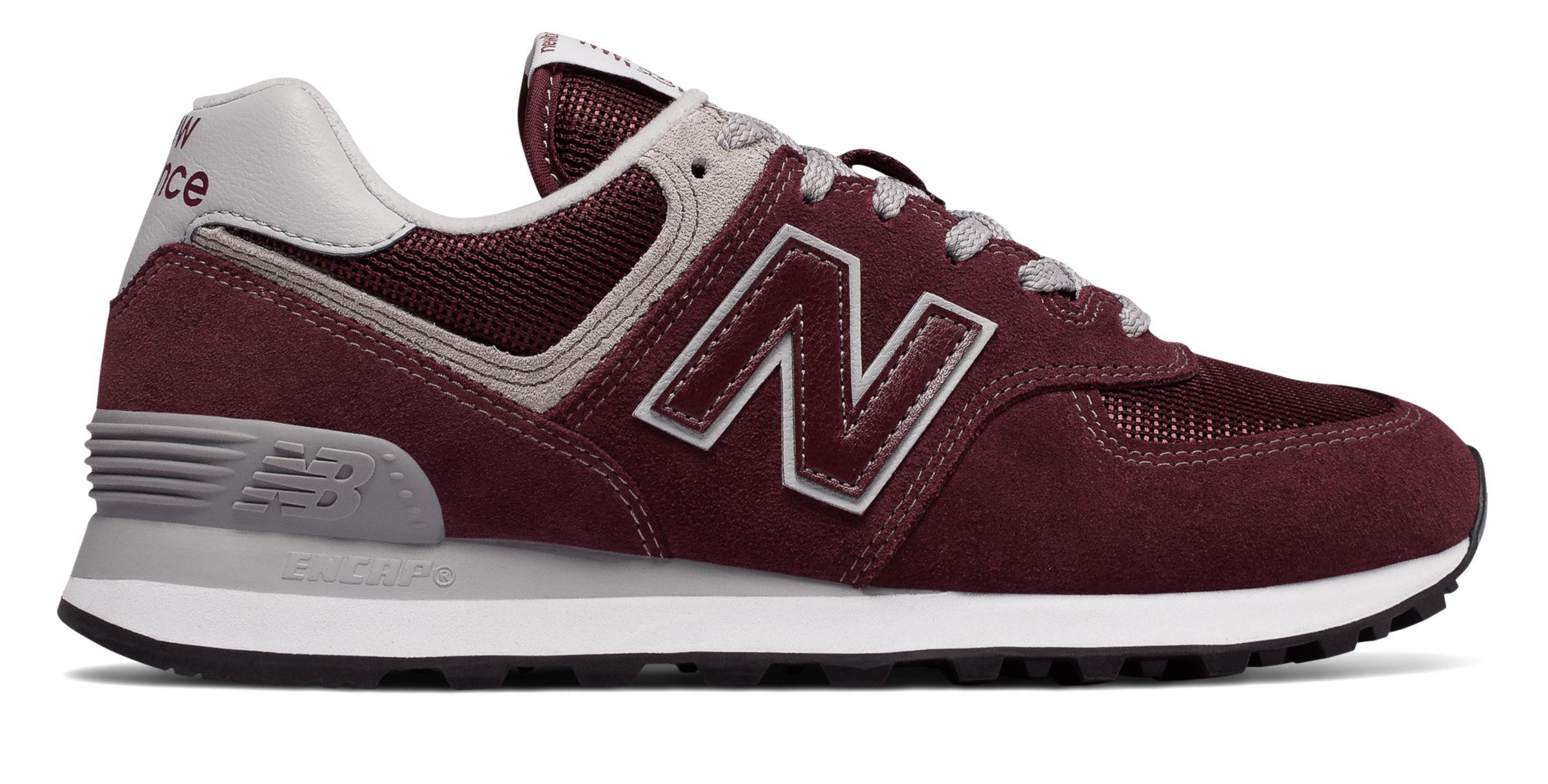 New Balance 574 Core Running Classics Shoes in Red/White (Red) - Lyst