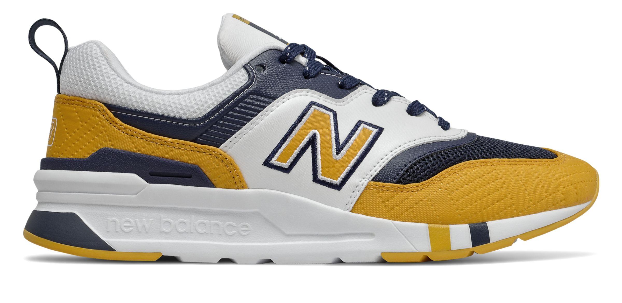 new balance 997h yellow navy