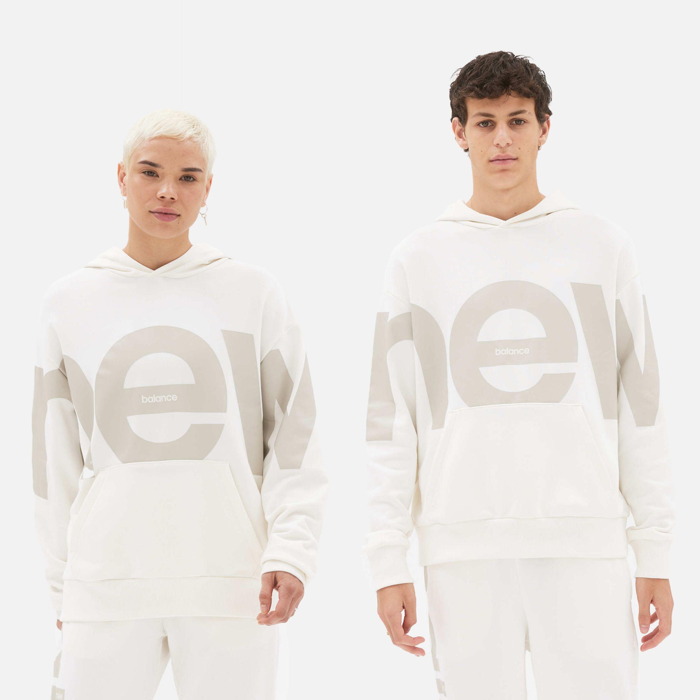 New Balance Nb Athletics Out Of Bounds Hoodie in White | Lyst