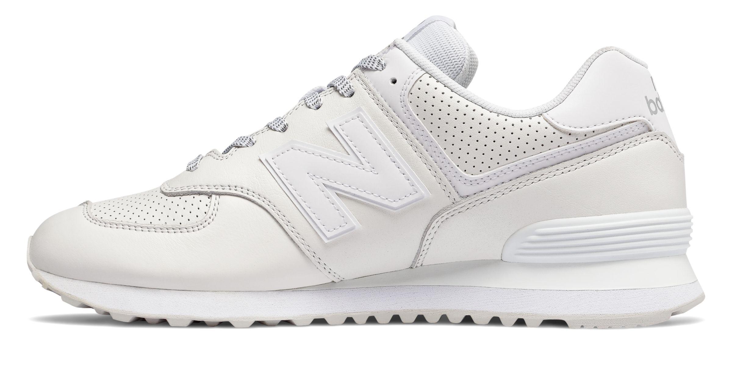 New Balance 574 Luxe Leather in White for Men - Lyst