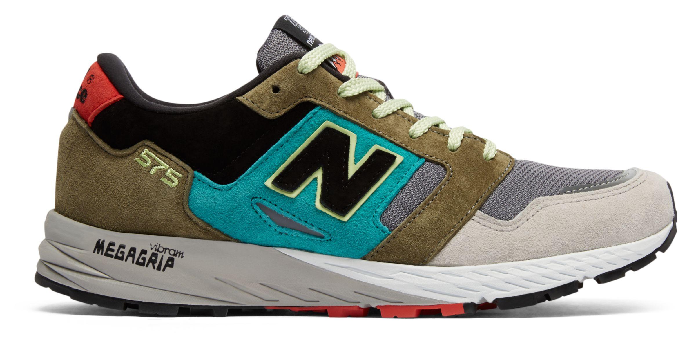 New Balance Mtl 575 St Made In Uk Grey With Green Black for Men | Lyst